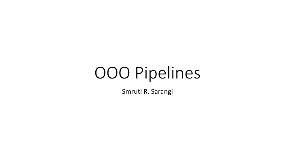 ooo pipelines