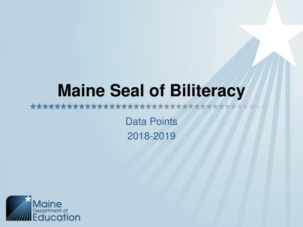 Maine Seal of Biliteracy