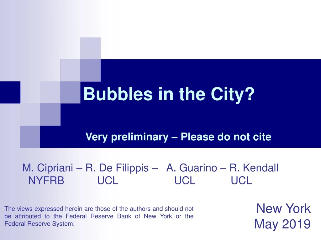 bubbles in the city
