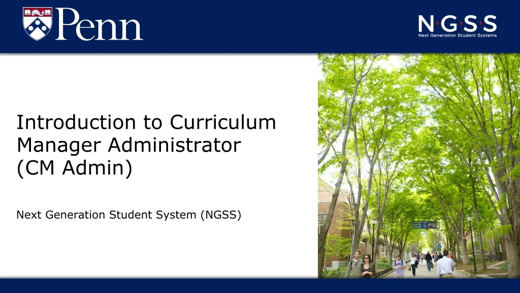 introduction to curriculum manager administrator