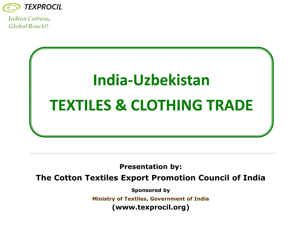 india uzbekistan textiles clothing trade