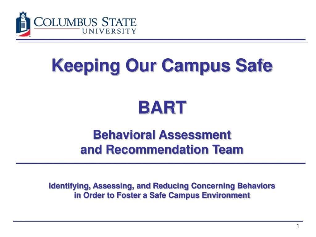 keeping our campus safe bart behavioral