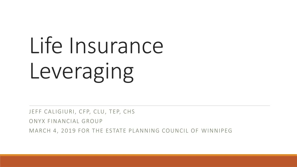 life insurance leveraging