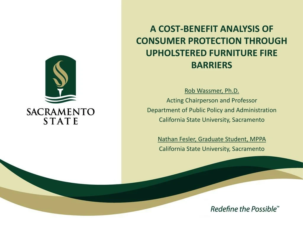 a cost benefit analysis of consumer protection through upholstered furniture fire barriers