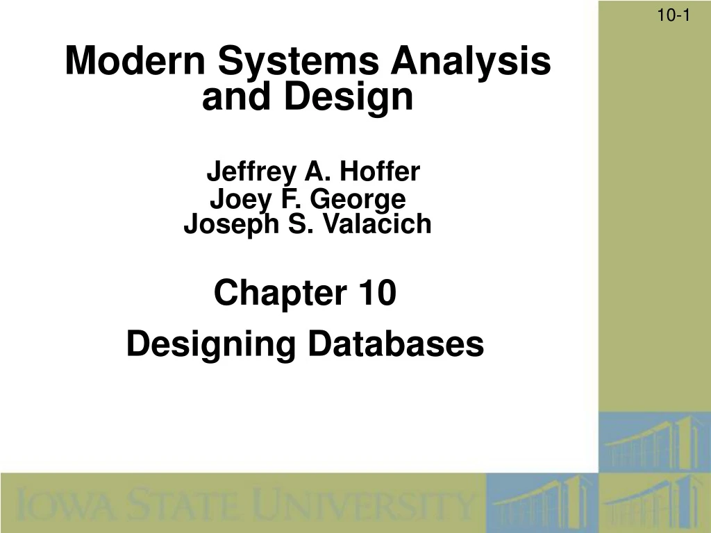chapter 10 designing databases