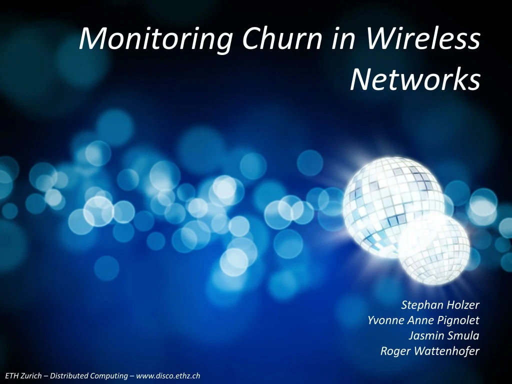 monitoring churn in wireless networks