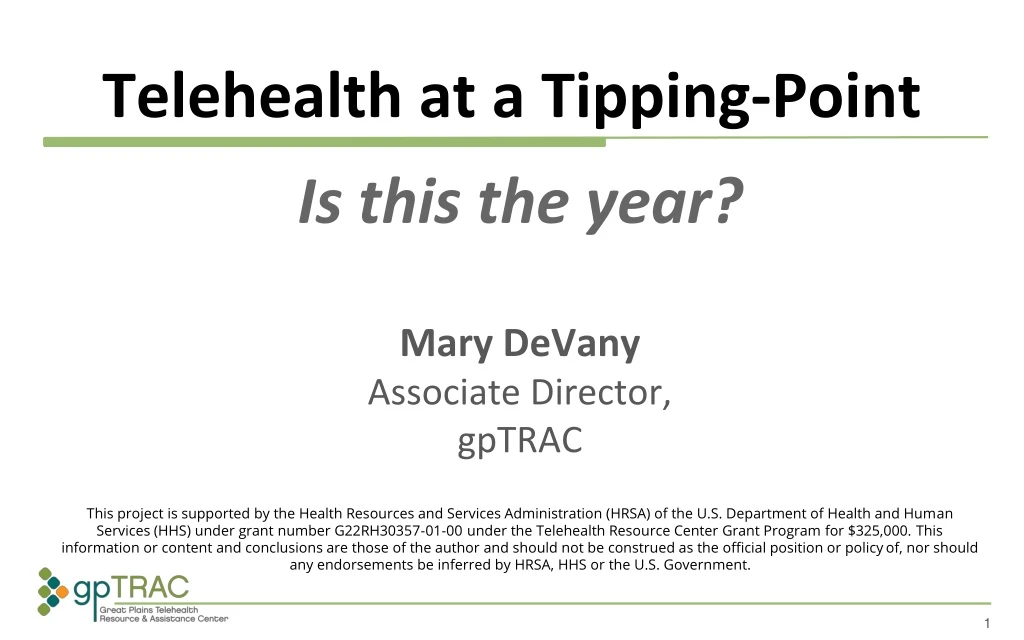 telehealth at a tipping point