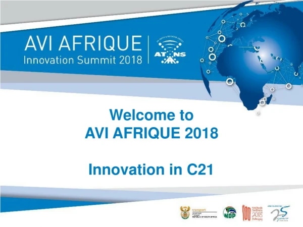Welcome to AVI AFRIQUE 2018 Innovation in C21