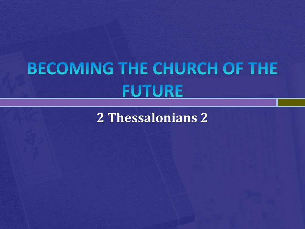 becoming the church of the future