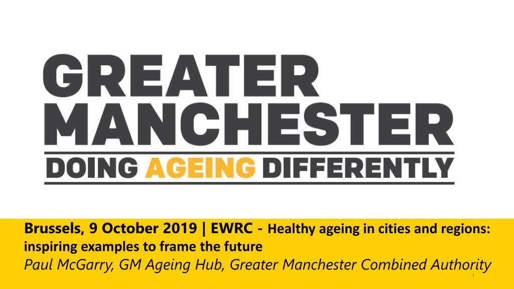 brussels 9 october 2019 ewrc healthy ageing