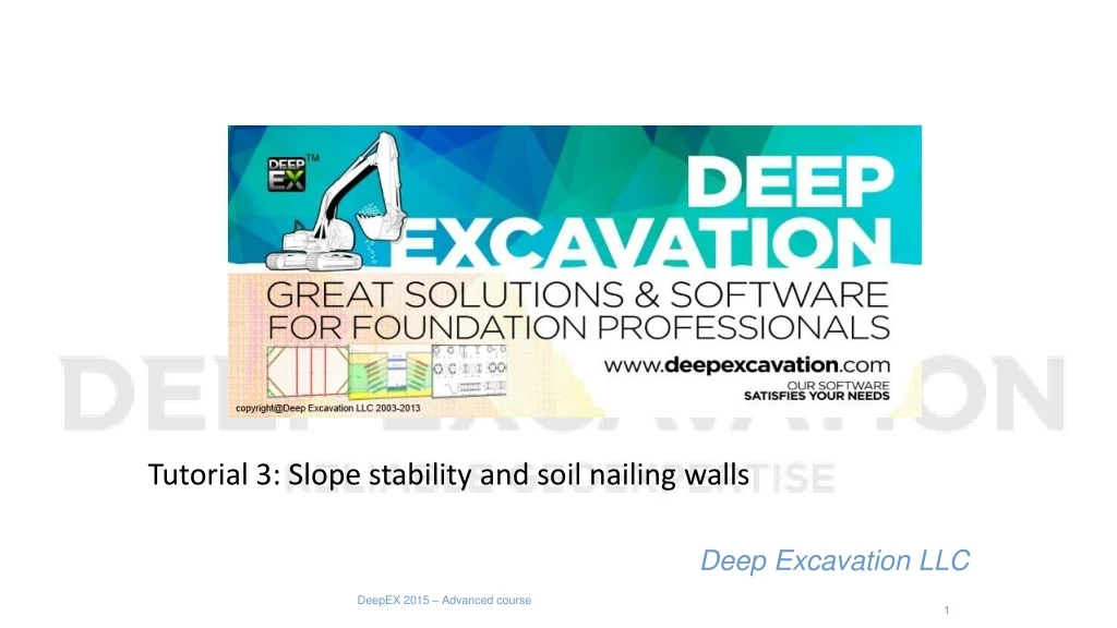 tutorial 3 slope stability and soil nailing walls