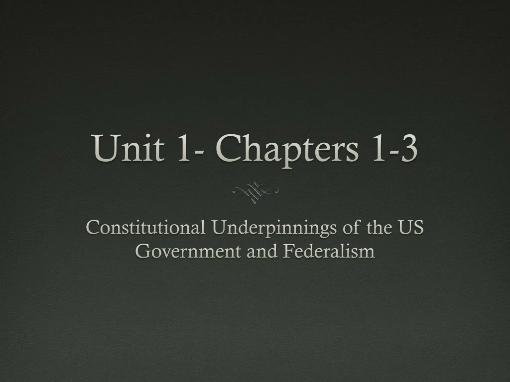 unit 1 chapters 1 3