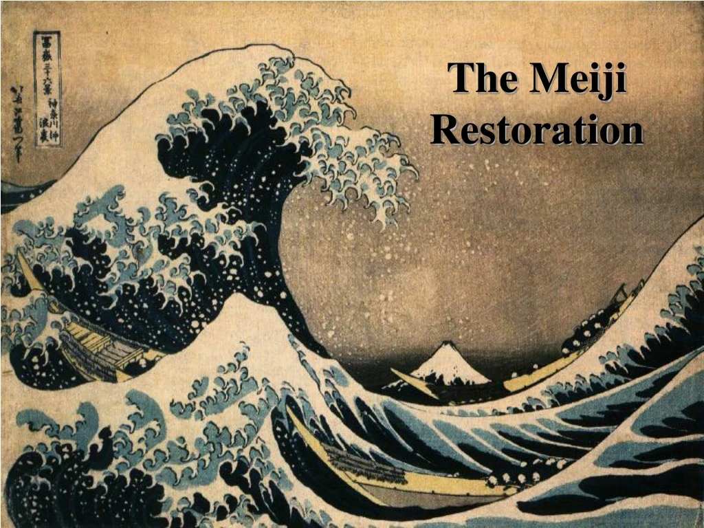 the meiji restoration