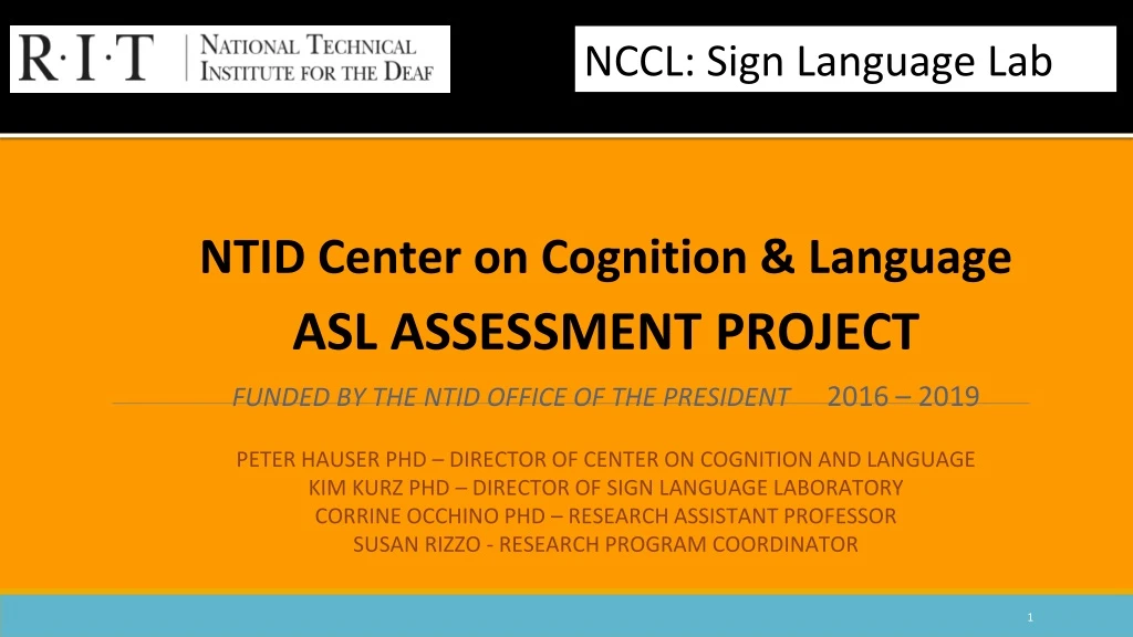 nccl sign language lab