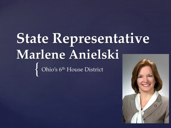 State Representative Marlene Anielski