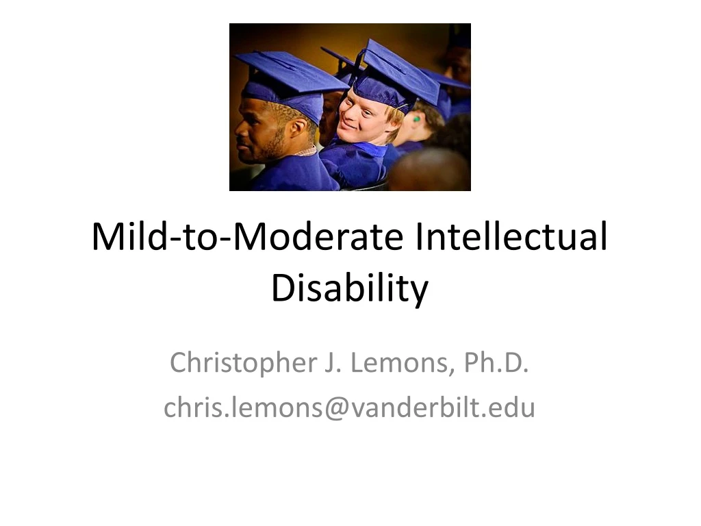 mild to moderate intellectual disability