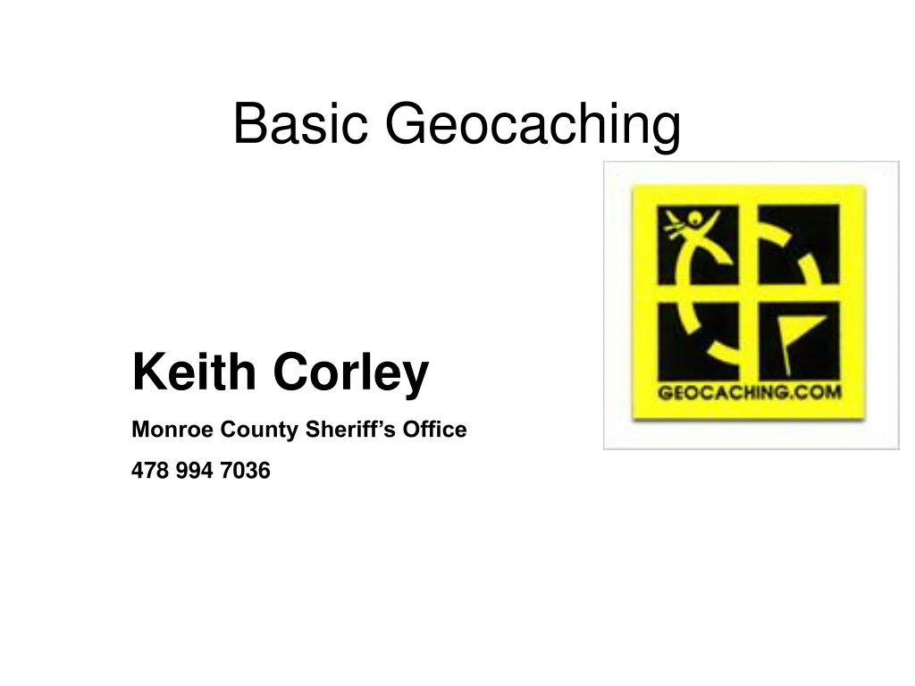 basic geocaching