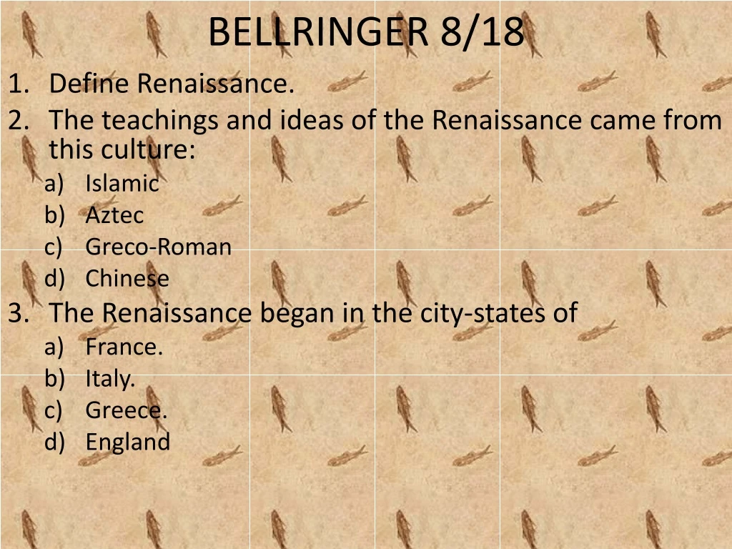 bellringer 8 18