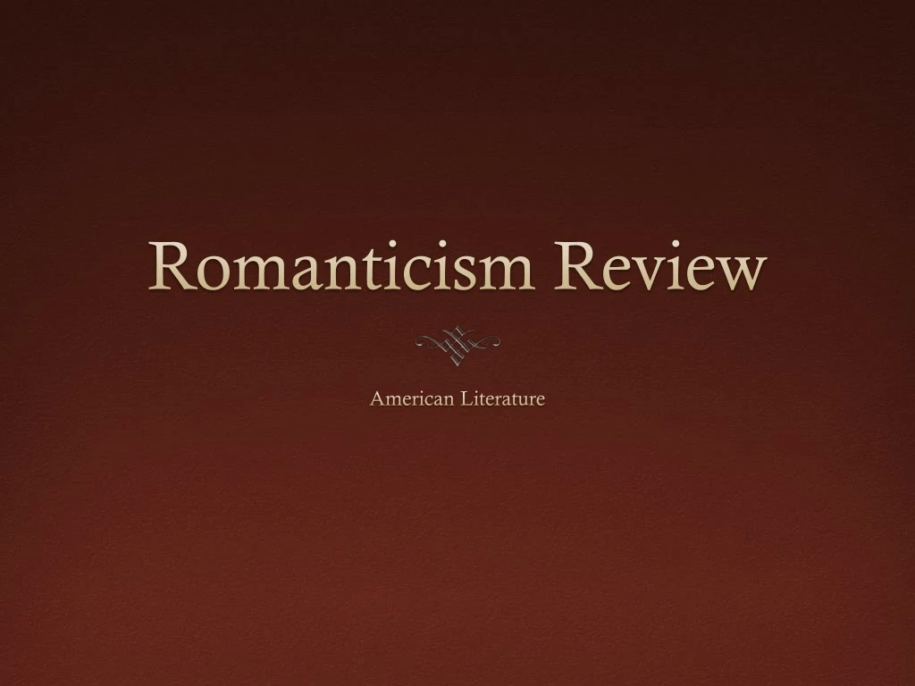 romanticism review