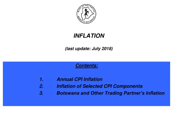 INFLATION (last update: July 2018)