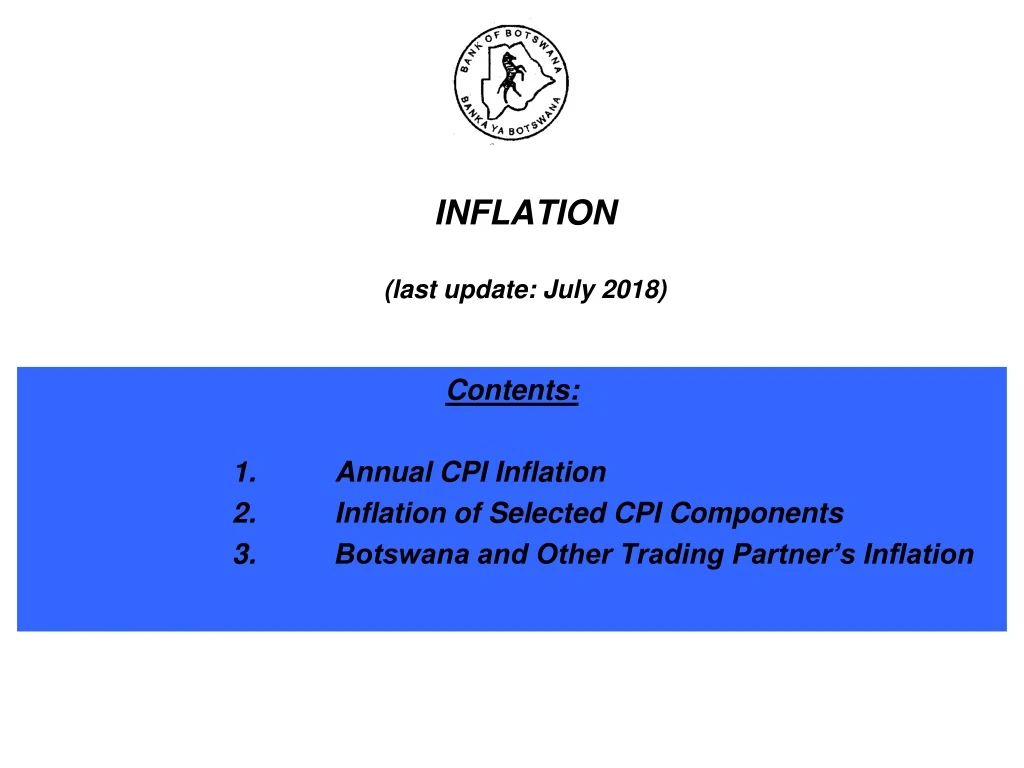 inflation last update july 2018
