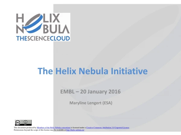 The Helix Nebula Initiative