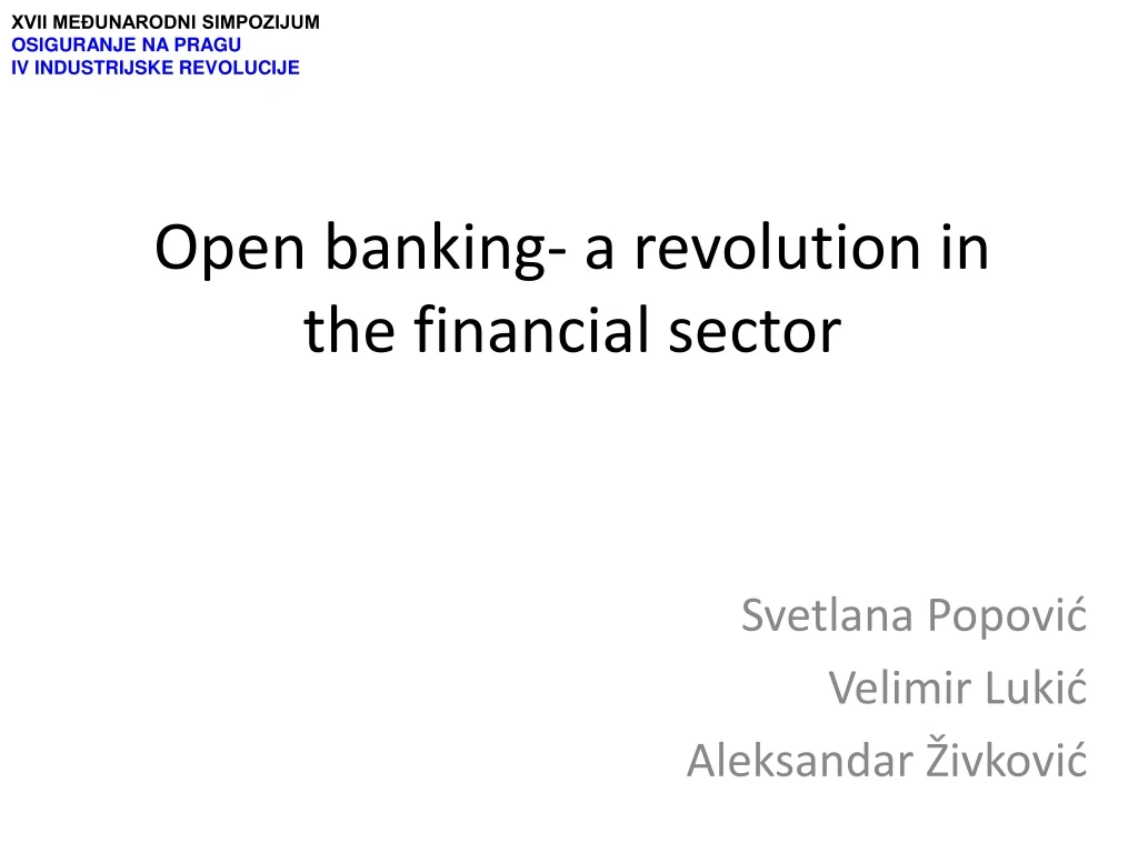 open banking a revolution in the financial sector