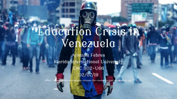 Education Crisis in Venezuela
