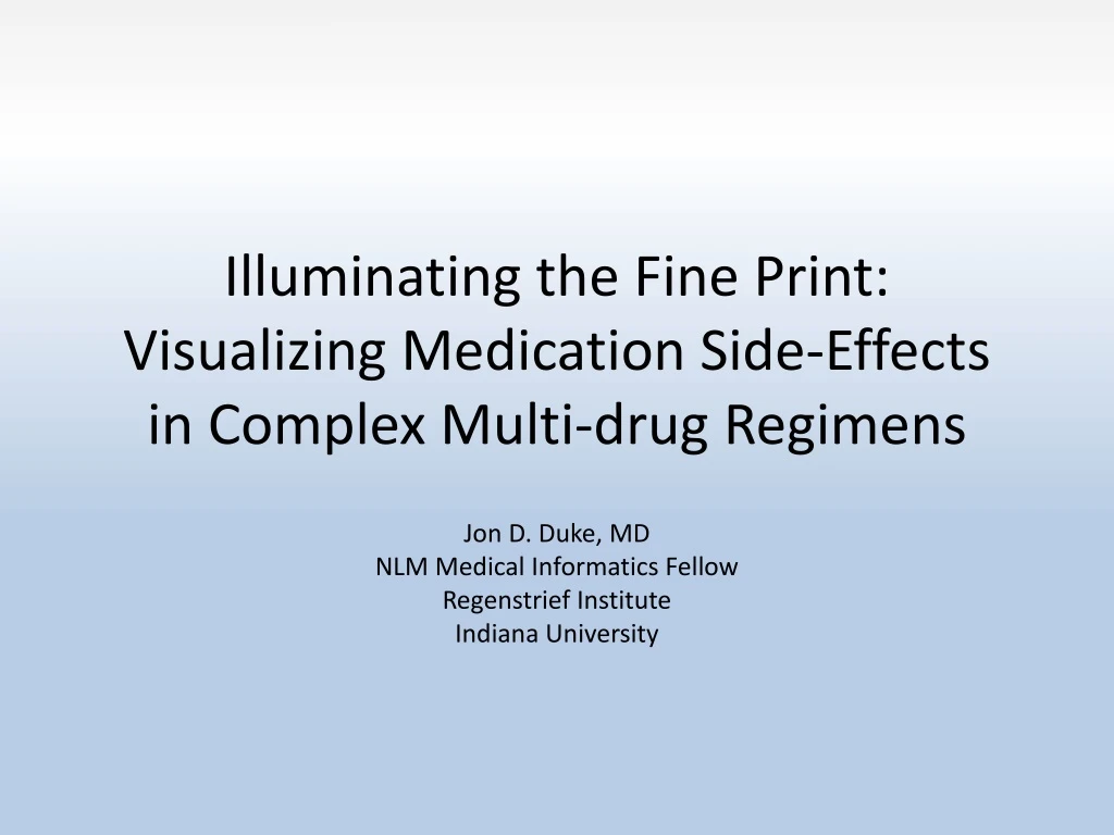 illuminating the fine print visualizing medication side effects in complex multi drug regimens
