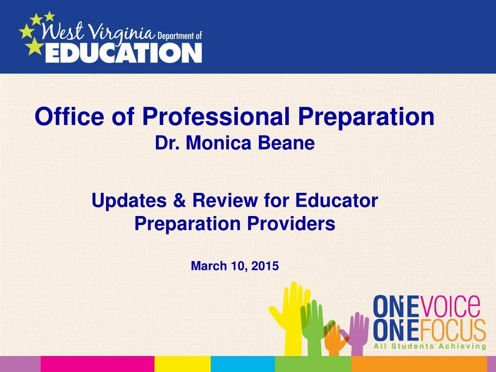 office of professional preparation dr monica beane
