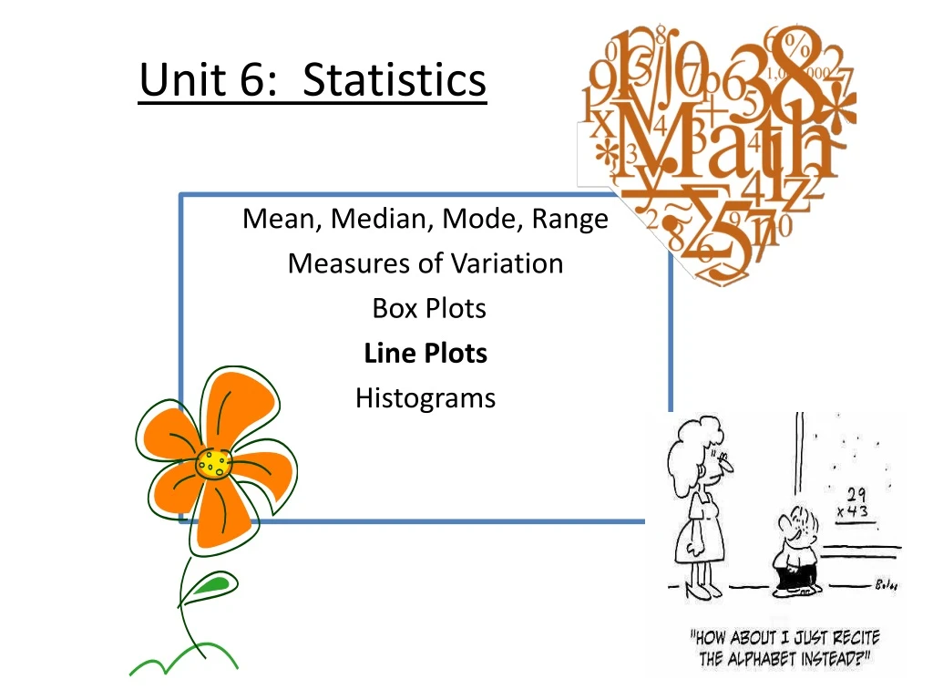 unit 6 statistics