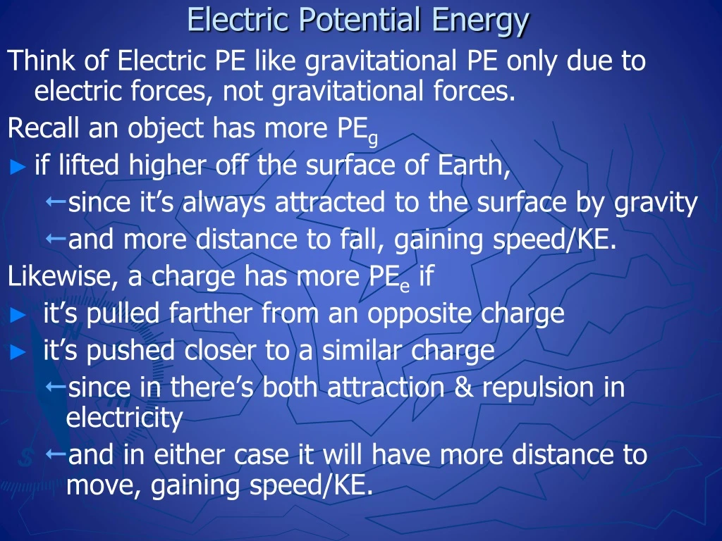 electric potential energy