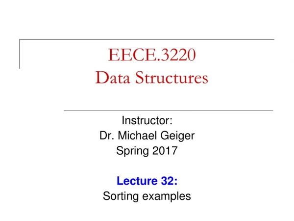 EECE.3220 Data Structures