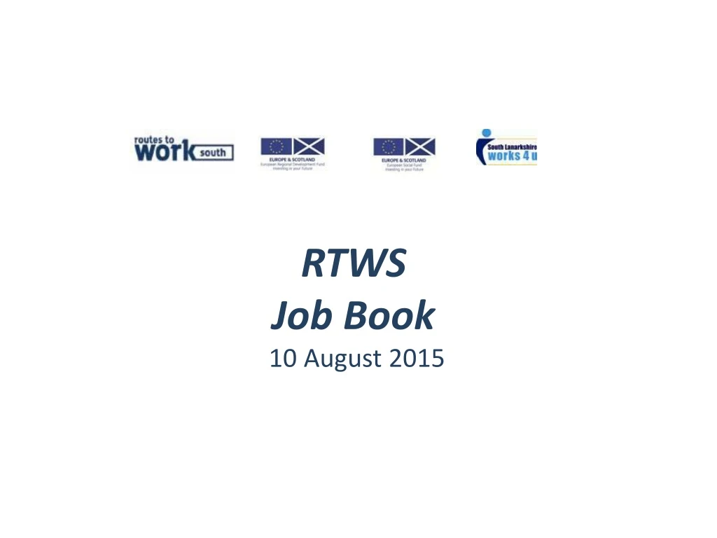 rtws job book 10 august 2015