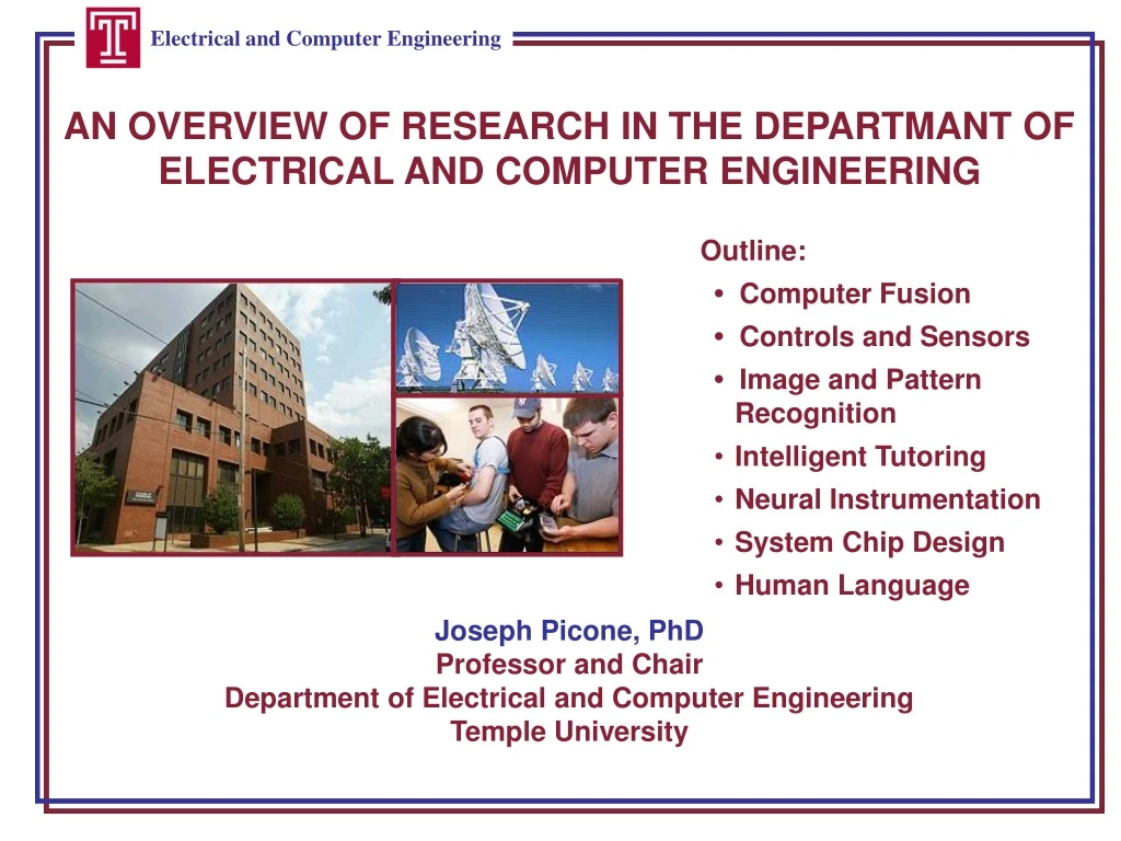 an overview of research in the departmant