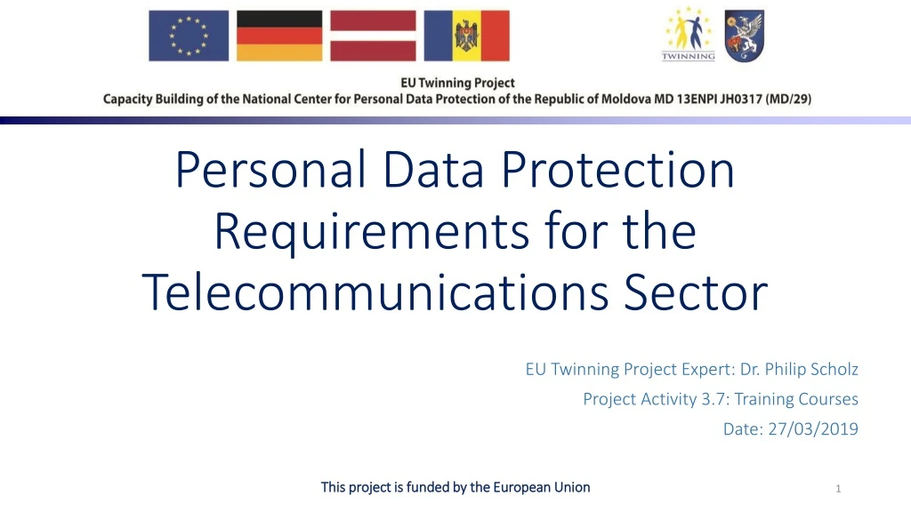 personal data protection requirements for the telecommunications s ector