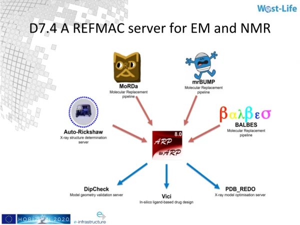 D7.4 A REFMAC server for EM and NMR