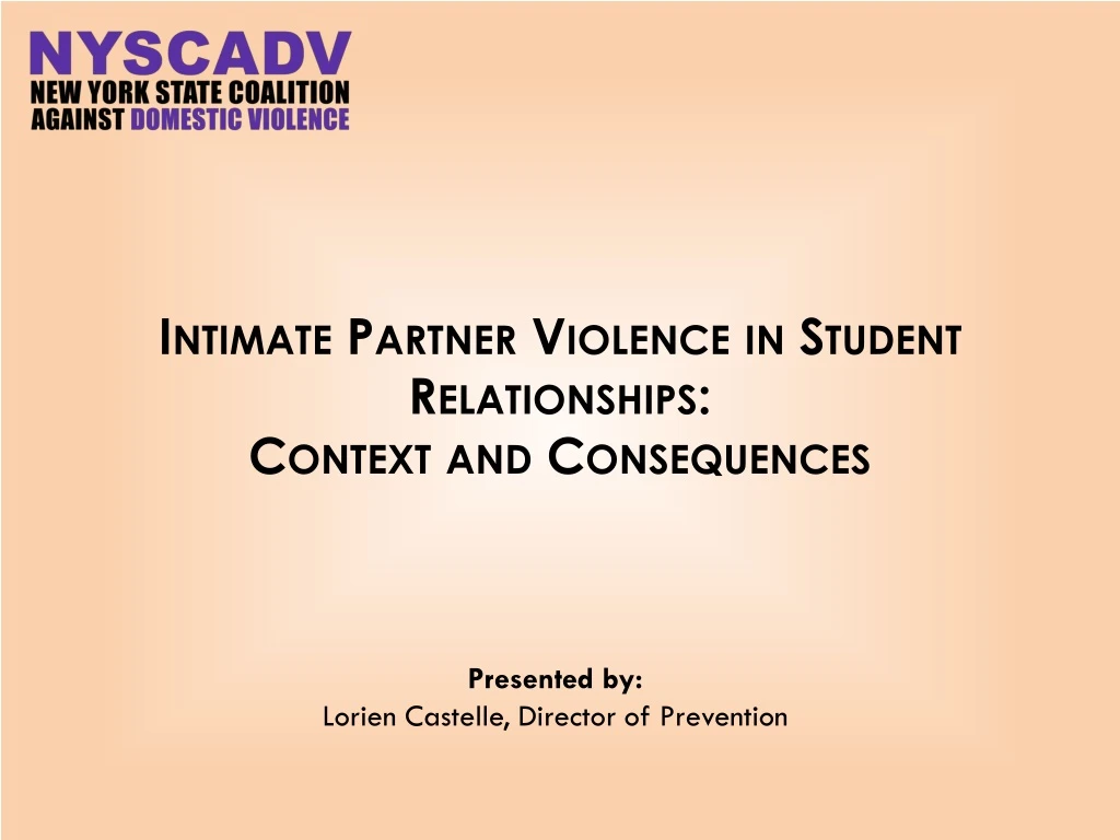 intimate partner violence in student relationships context and consequences