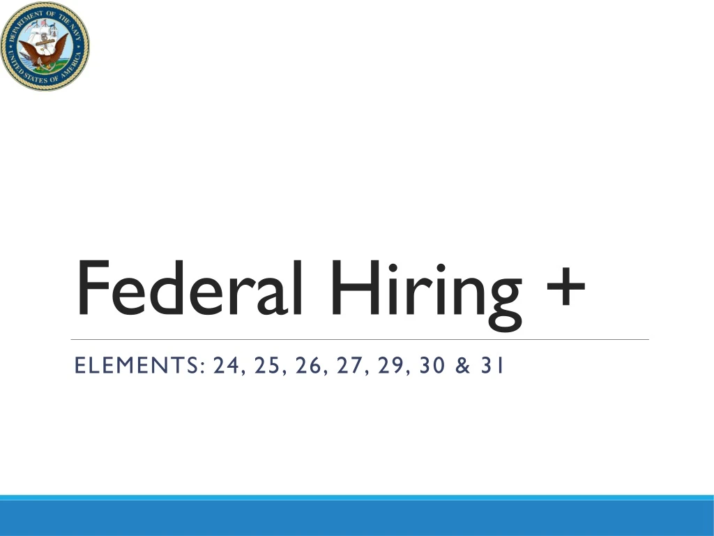 federal hiring