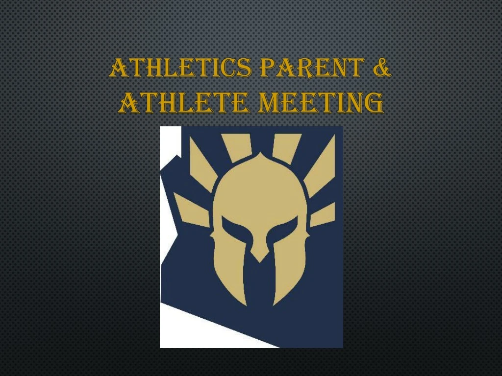 athletics parent athlete meeting