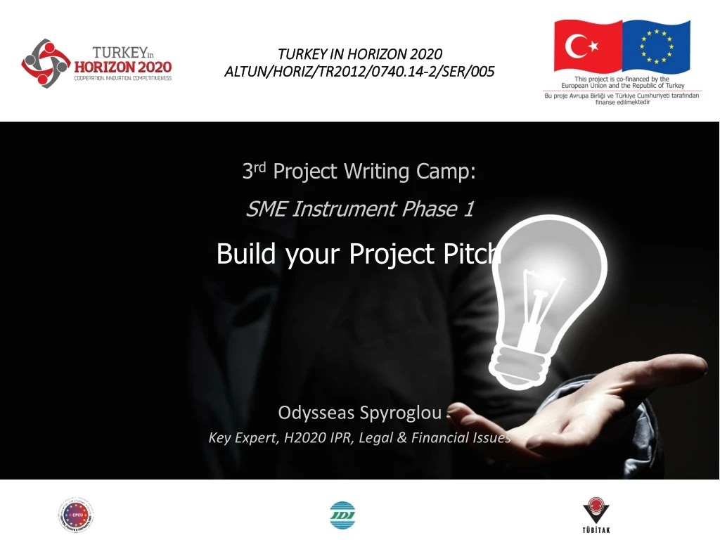 3 rd project writing camp sme instrument phase 1 build your project pitch