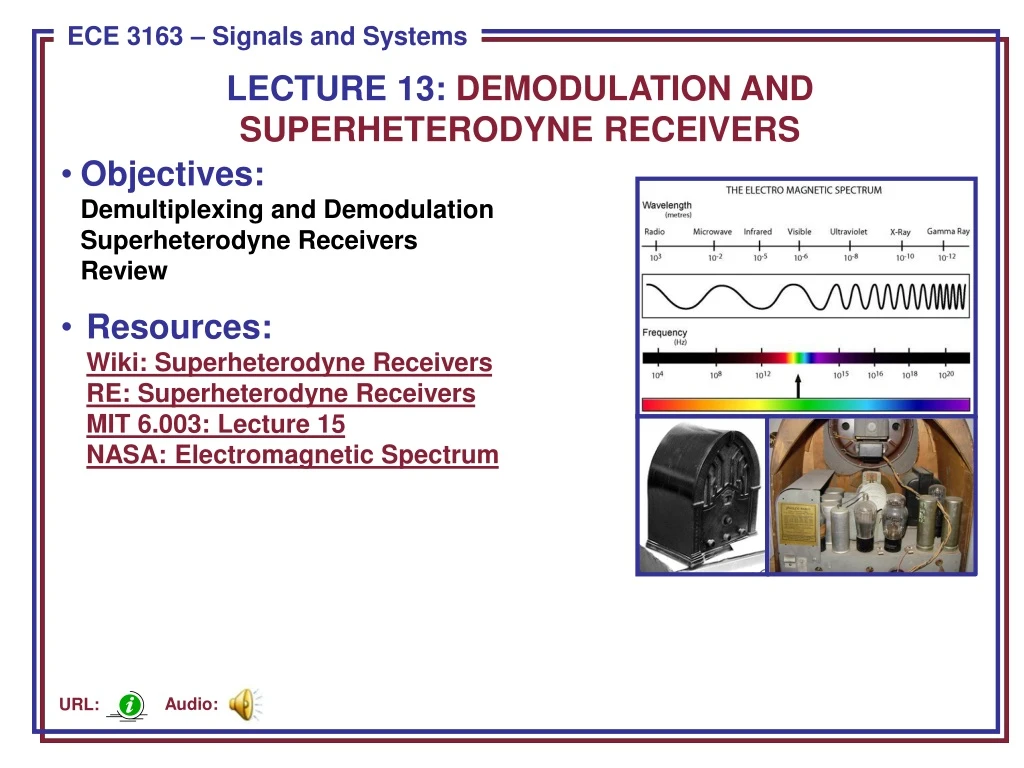 lecture 13 demodulation and superheterodyne