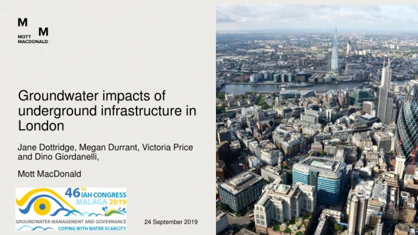 Groundwater impacts of underground infrastructure in London