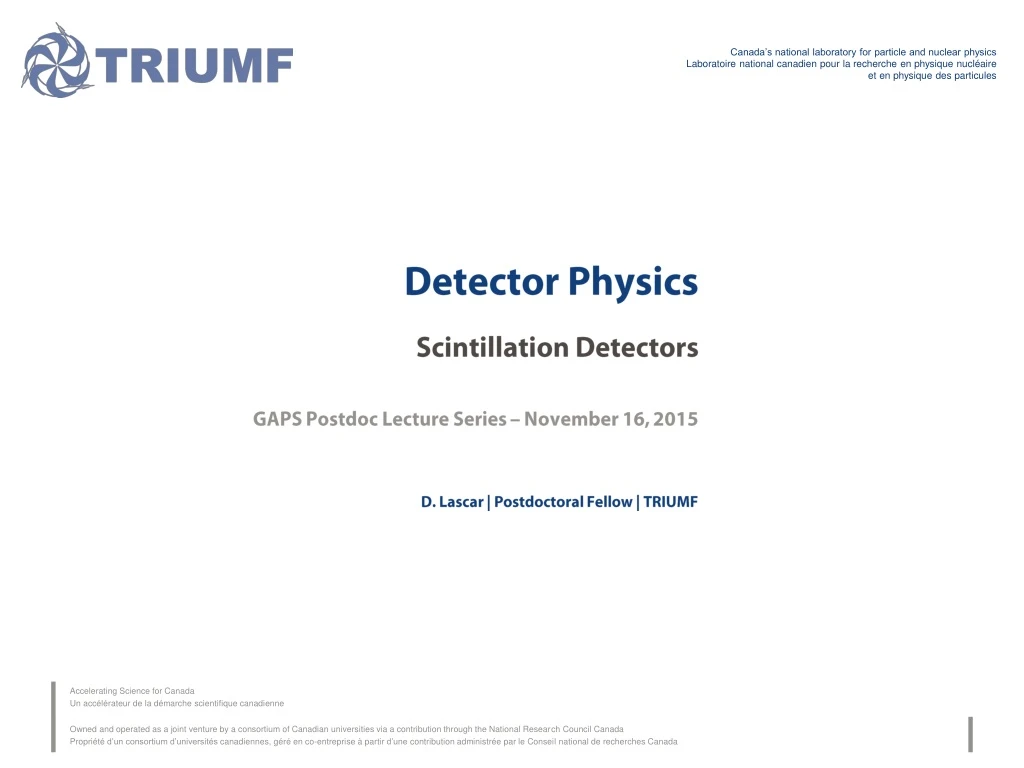 detector physics