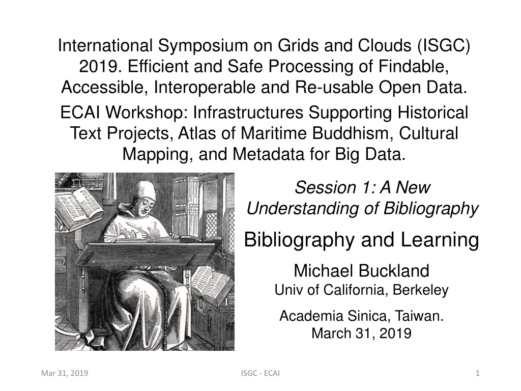 international symposium on grids and clouds isgc