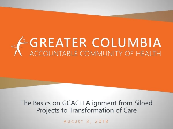 The Basics on GCACH Alignment from Siloed Projects to Transformation of Care