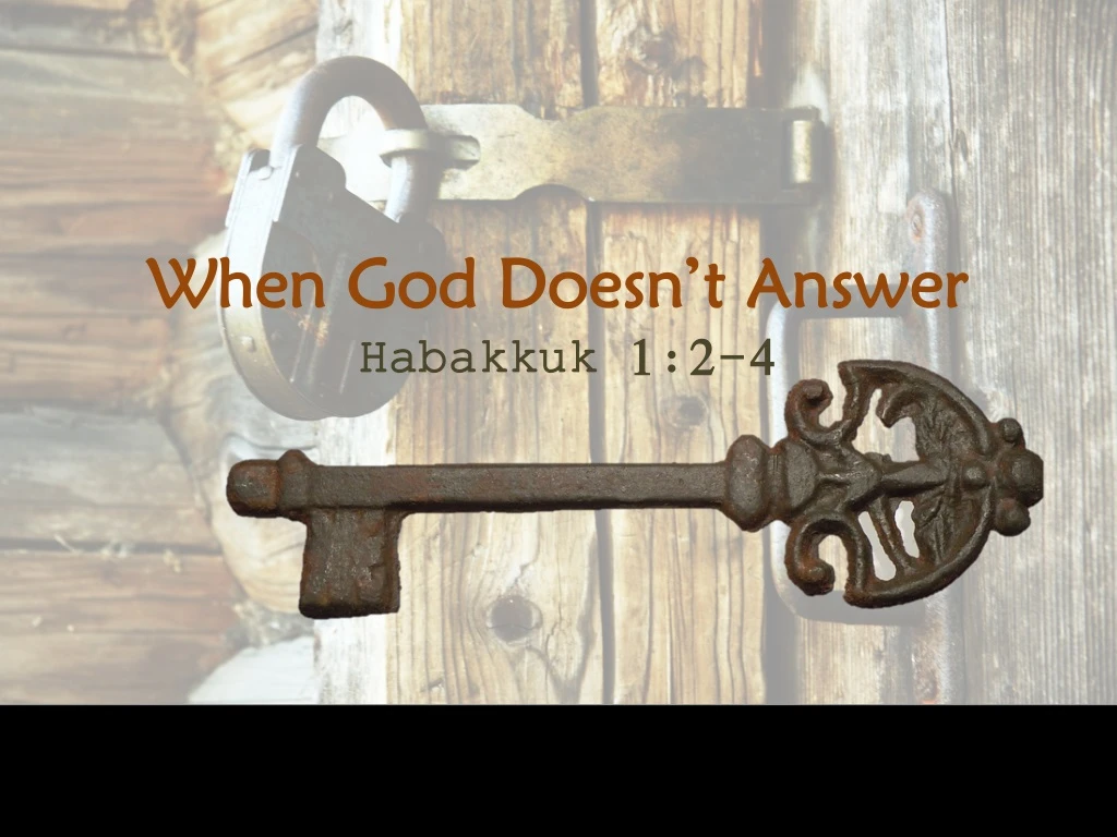 when god doesn t answer