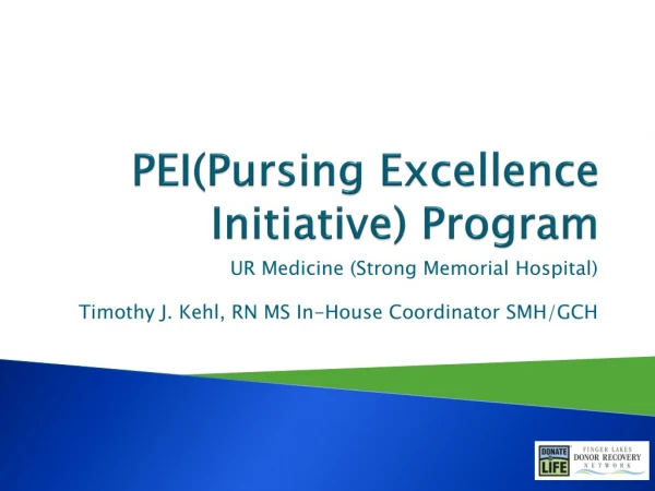 PEI(Pursing Excellence Initiative) Program