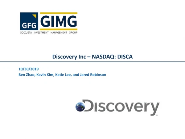 Discovery Inc – NASDAQ: DISCA