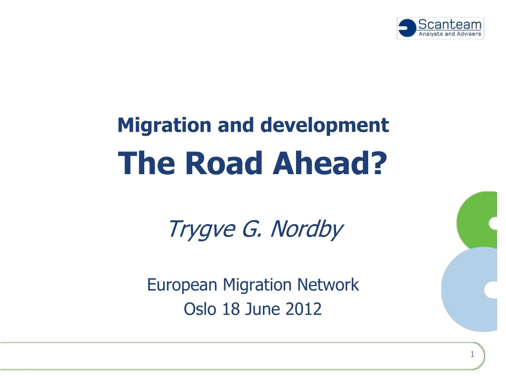 migration and development the road ahead trygve